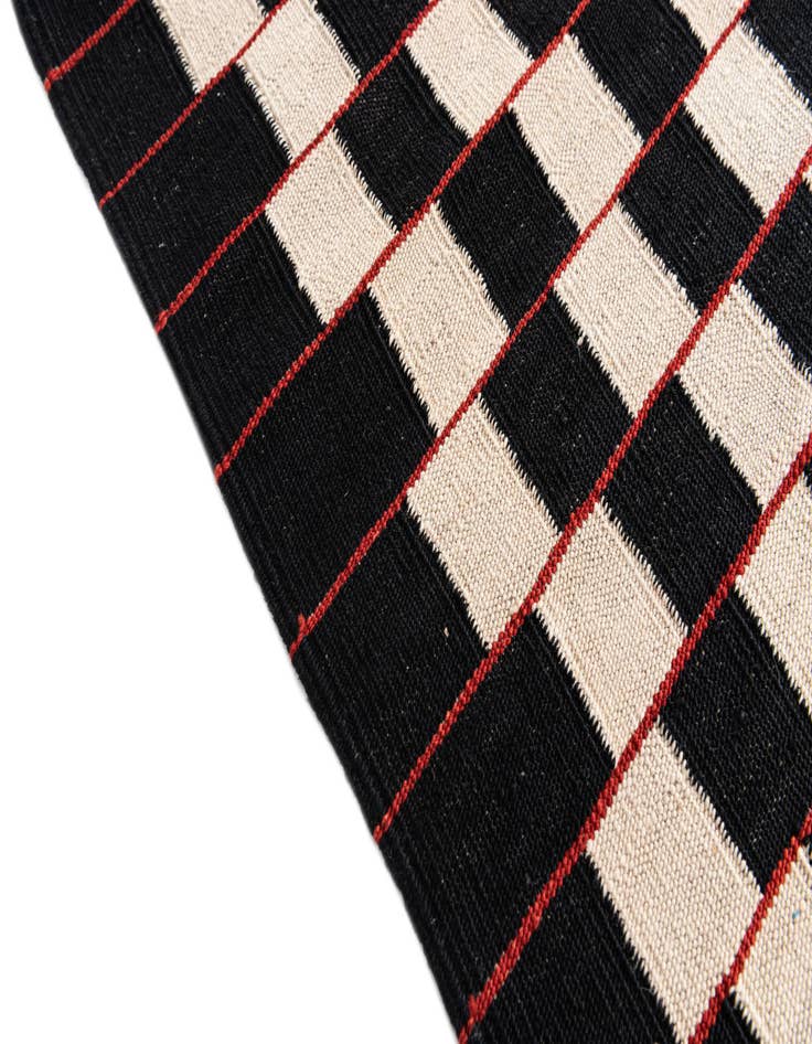 Detail image of  5' x 6' 4  Hand Woven Kilim Modern Wool Rug