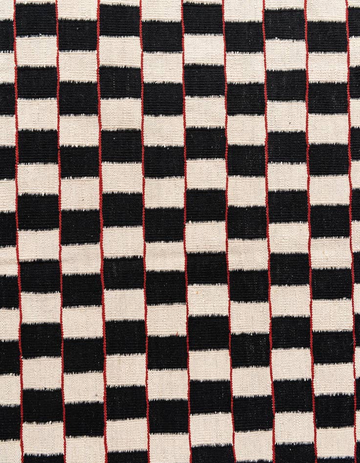 Detail image of  5' x 6' 4  Hand Woven Kilim Modern Wool Rug