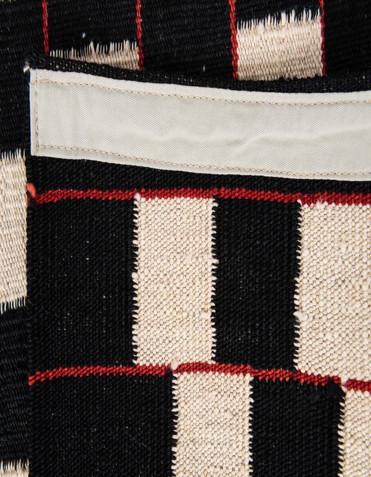 Detail image of  5' x 6' 4  Hand Woven Kilim Modern Wool Rug