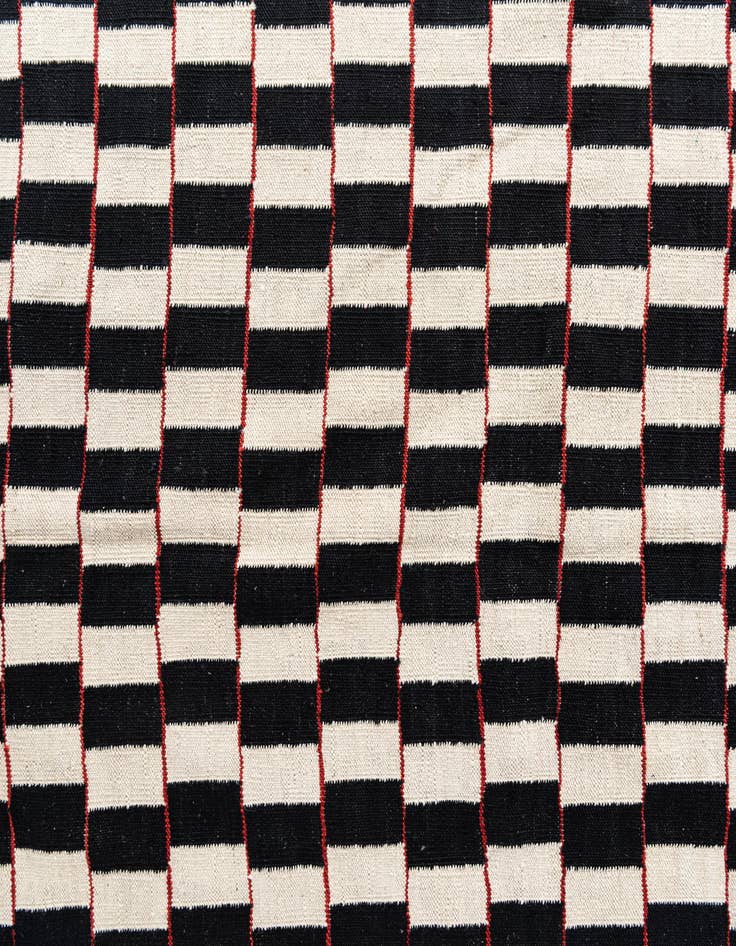 Detail image of  5' 10 x 7' 6  Hand Woven Kilim Modern Wool Rug