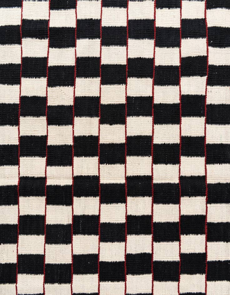 Detail image of  5' 9 x 7' 8  Hand Woven Kilim Modern Wool Rug