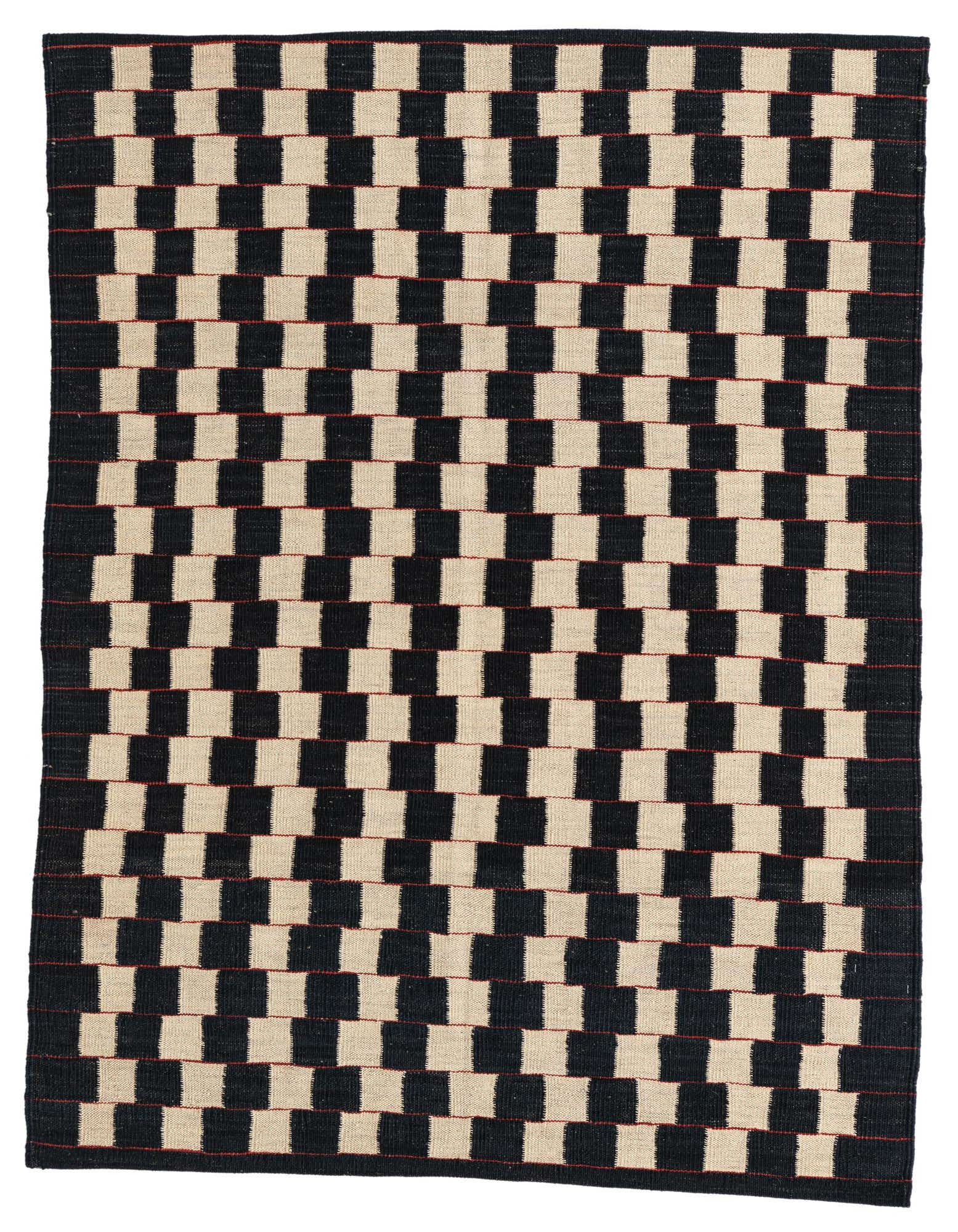 Primary image of  4' 4 x 5' 7  Hand Woven Kilim Modern Wool Rug