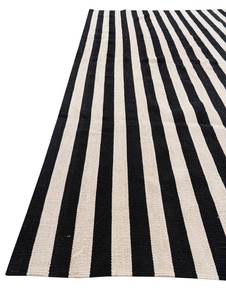Detail image of  6' 8 x 9' 9  Hand Woven Kilim Modern Wool Rug
