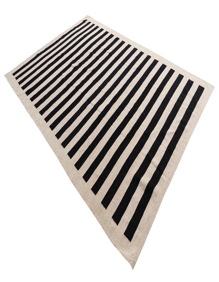 Detail image of  6' 7 x 9' 9  Hand Woven Kilim Modern Wool Rug