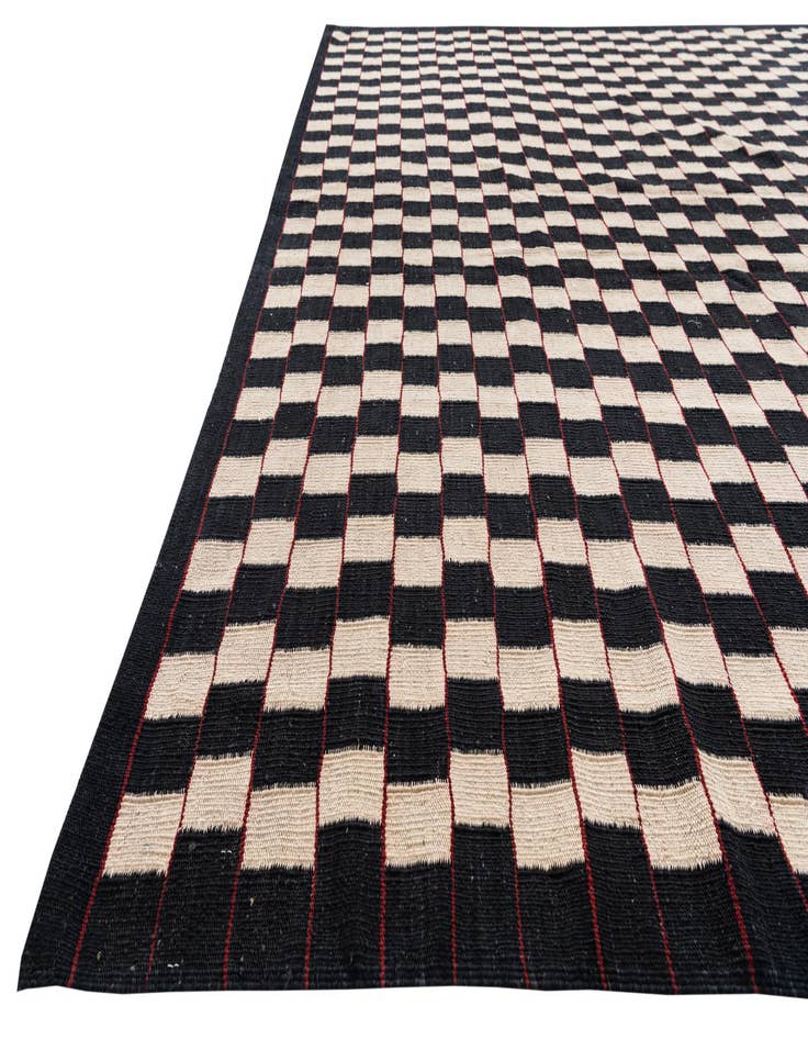 Detail image of  8' 3 x 9' 9  Hand Woven Kilim Modern Wool Rug