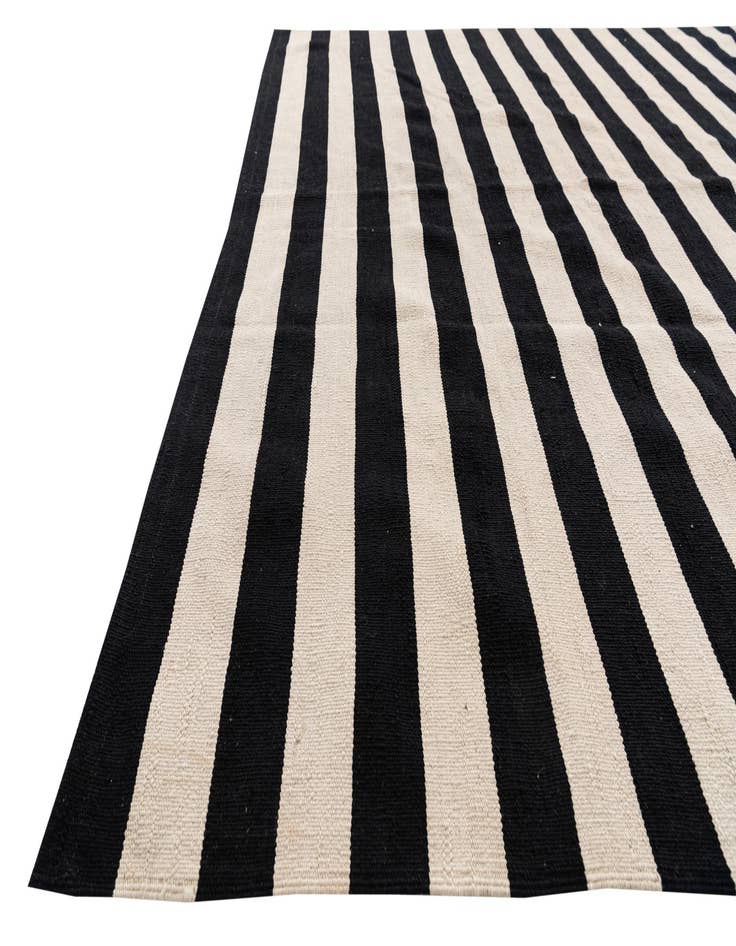 Detail image of  6' 7 x 9' 9  Hand Woven Kilim Modern Wool Rug