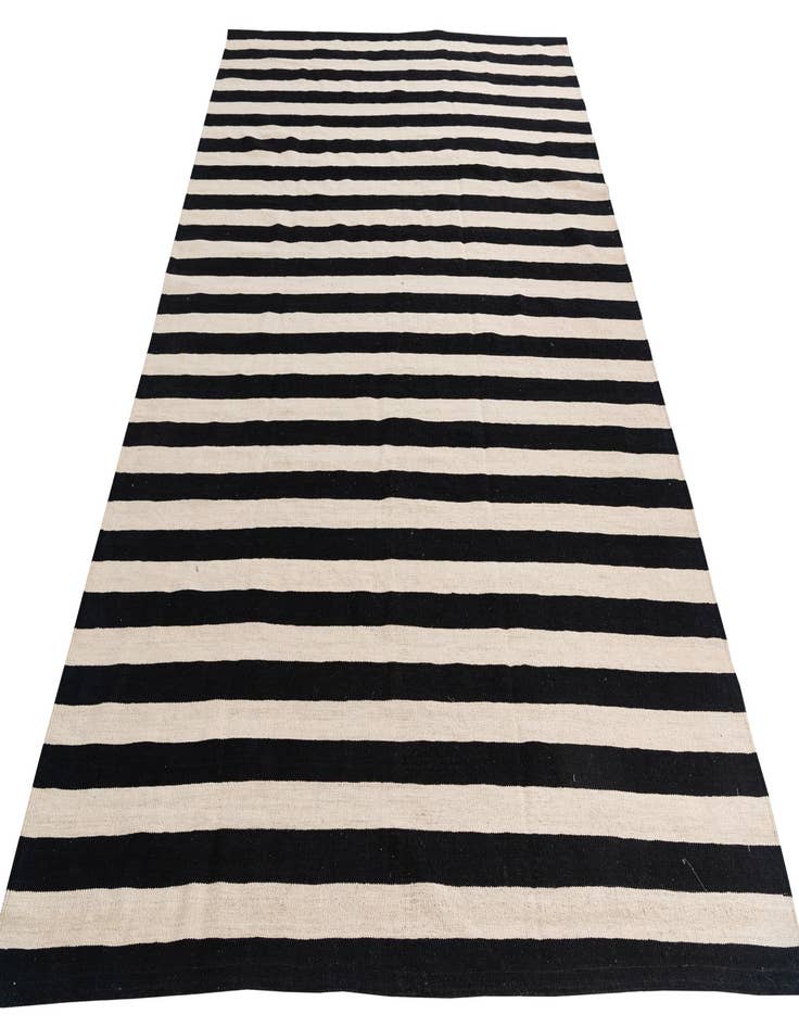 Detail image of  6' 9 x 9' 8  Hand Woven Kilim Modern Wool Rug