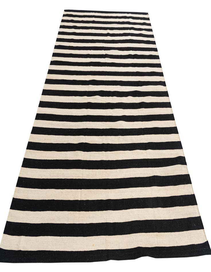 Detail image of  6' 9 x 9' 9  Hand Woven Kilim Modern Wool Rug