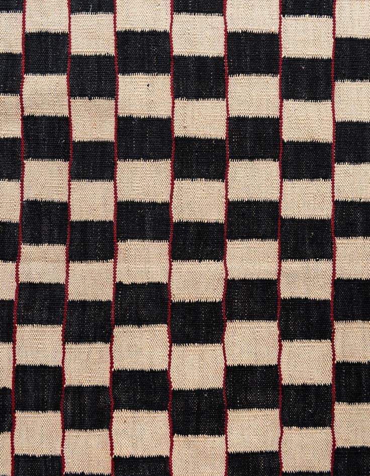 Detail image of  5' x 6' 3  Hand Woven Kilim Modern Wool Rug