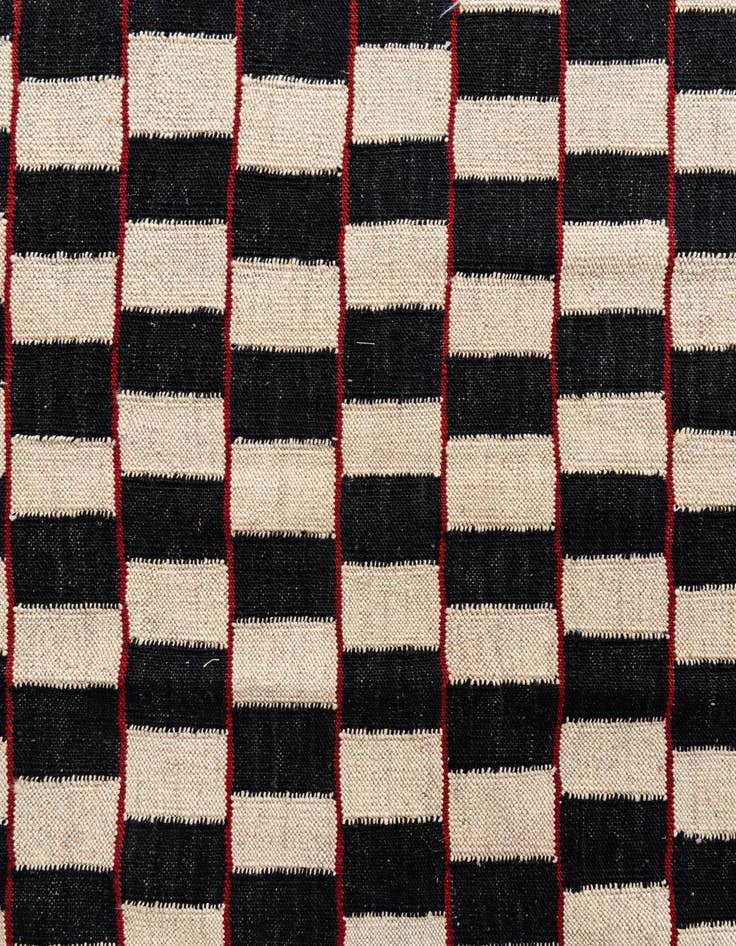 Detail image of  5' 1 x 6' 2  Hand Woven Kilim Modern Wool Rug