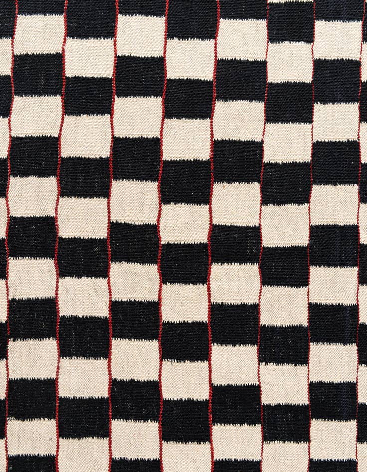 Detail image of  5' 3 x 6' 3  Hand Woven Kilim Modern Wool Rug
