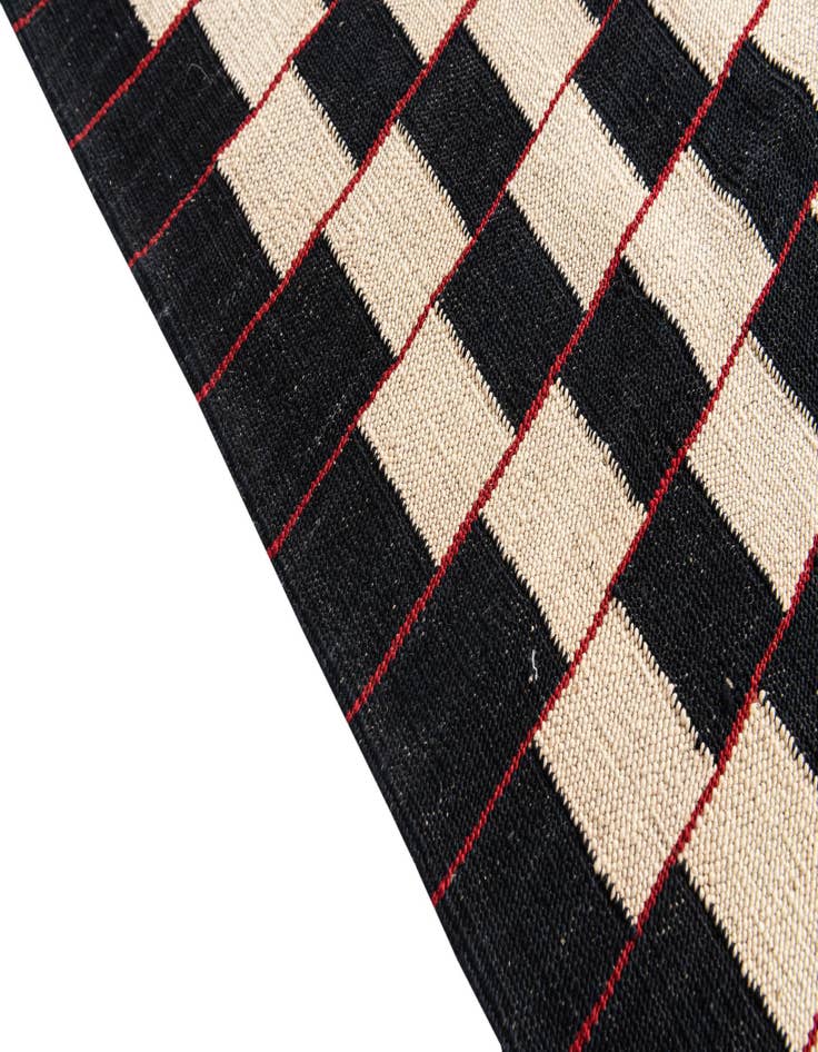 Detail image of  5' 2 x 6' 3  Hand Woven Kilim Modern Wool Rug