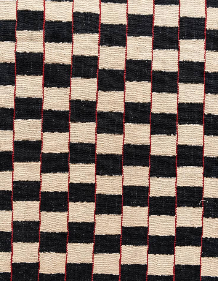 Detail image of  5' 2 x 6' 3  Hand Woven Kilim Modern Wool Rug