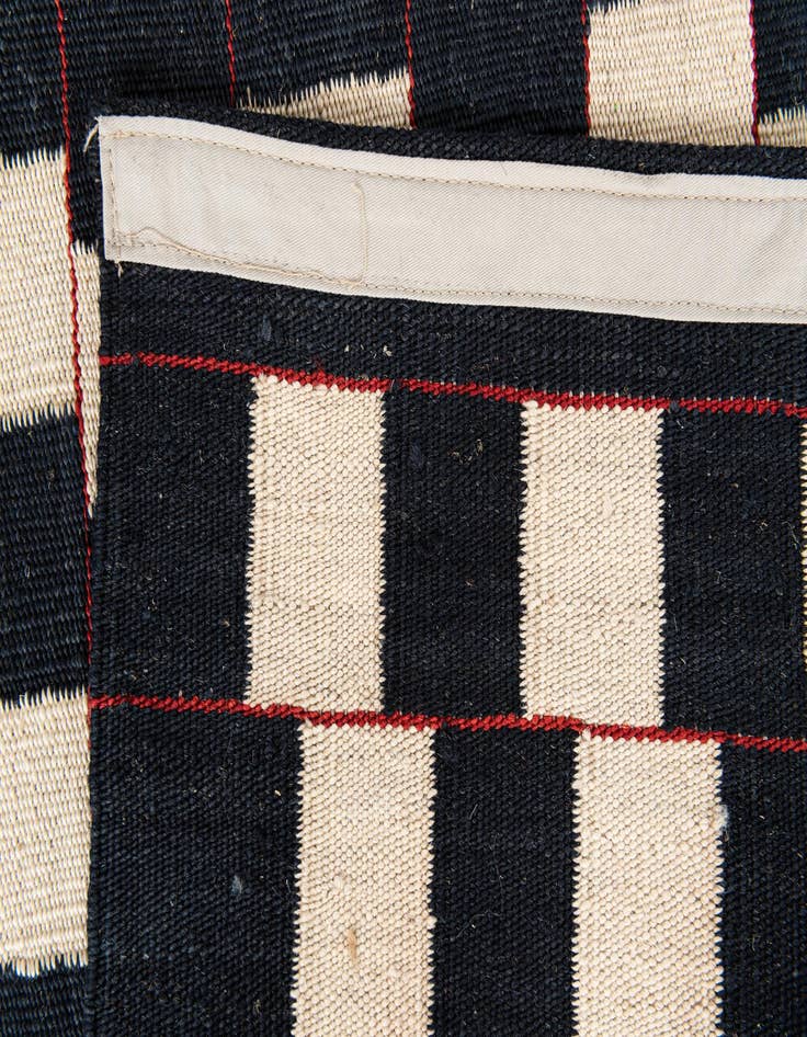 Detail image of  5' x 6' 3  Hand Woven Kilim Modern Wool Rug