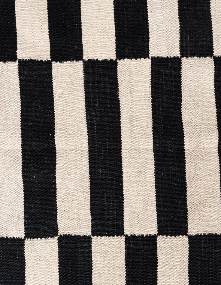 Detail image of  4' 2 x 6'  Hand Woven Kilim Modern Wool Rug