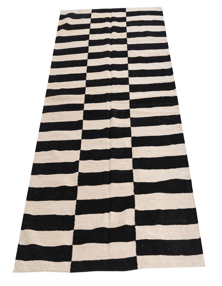 Detail image of  4' x 5' 8  Hand Woven Kilim Modern Wool Rug