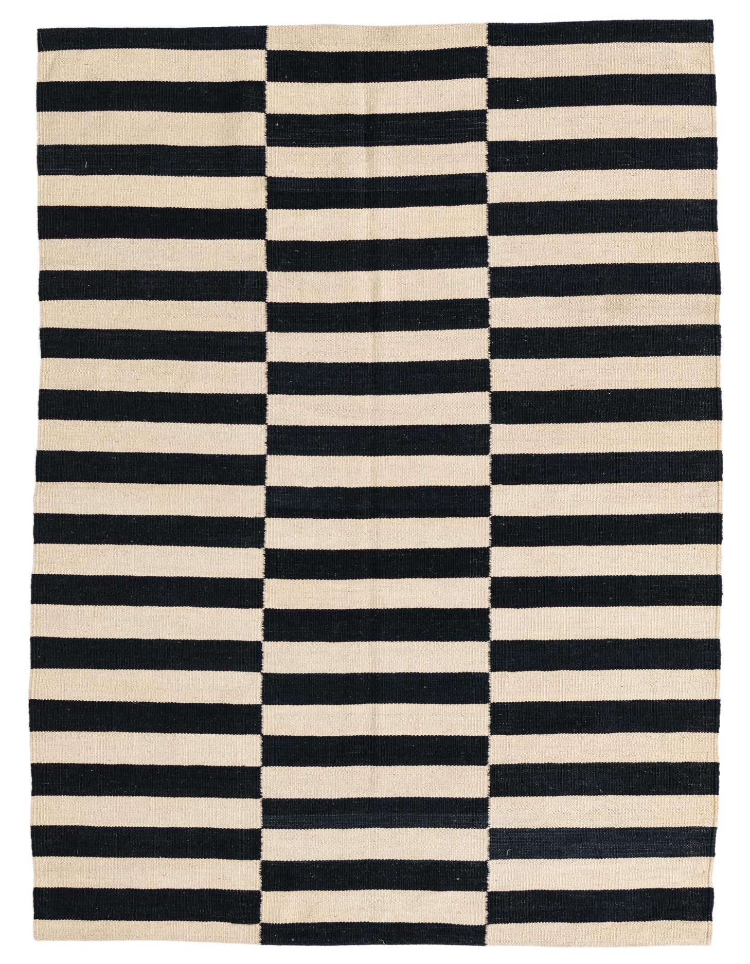 Primary image of  4' 1 x 5' 10  Hand Woven Kilim Modern Wool Rug