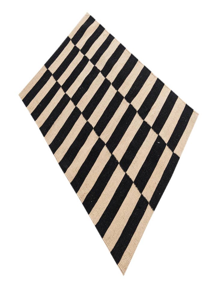 Detail image of  2' 7 x 4'  Hand Woven Kilim Modern Wool Rug