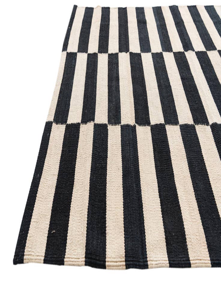 Detail image of  3' 5 x 4' 9  Hand Woven Kilim Modern Wool Rug