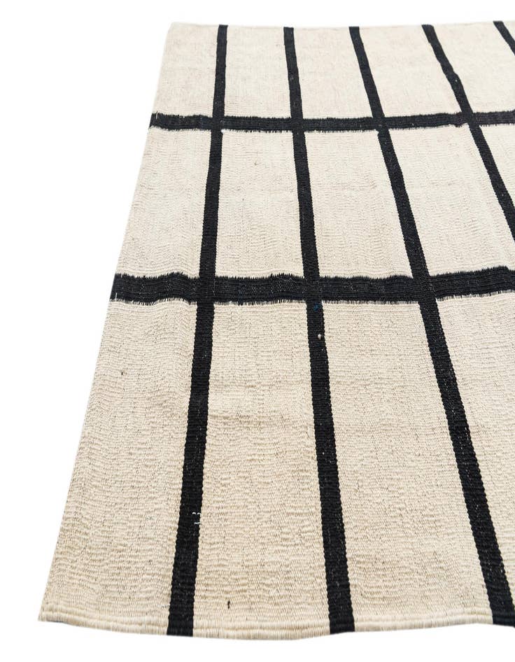 Detail image of  3' 5 x 5' 2  Hand Woven Kilim Modern Wool Rug