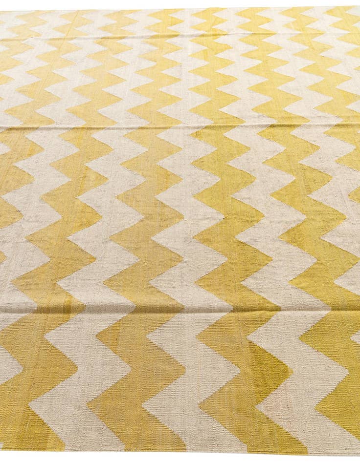 Detail image of  10' 3 x 13'  Hand Woven Kilim Modern Wool Rug