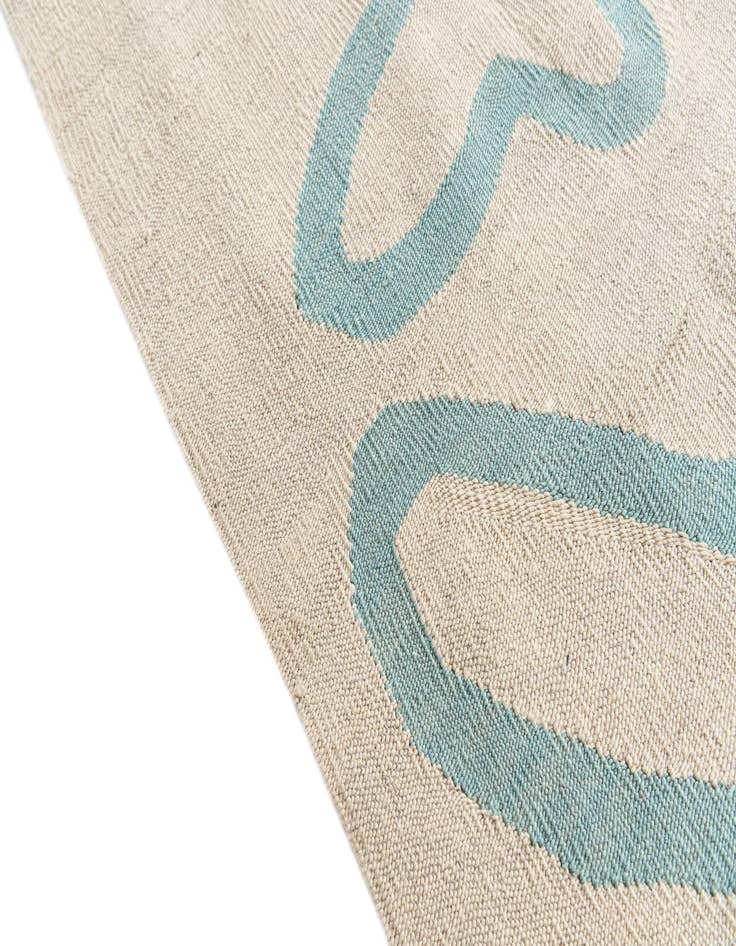 Detail image of  8' 5 x 9' 7  Hand Woven Kilim Modern Wool Rug