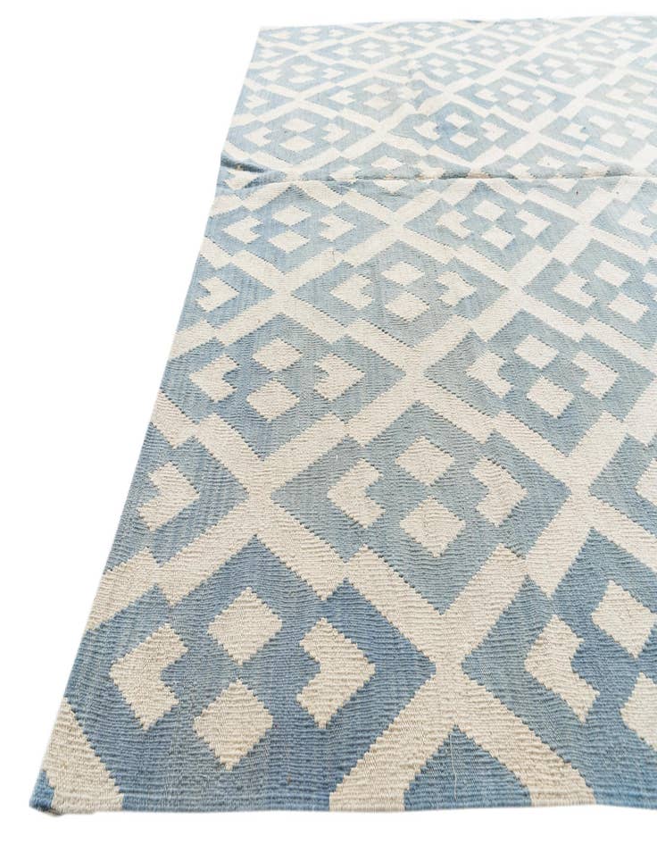 Detail image of  7' x 9' 5  Hand Woven Kilim Modern Wool Rug