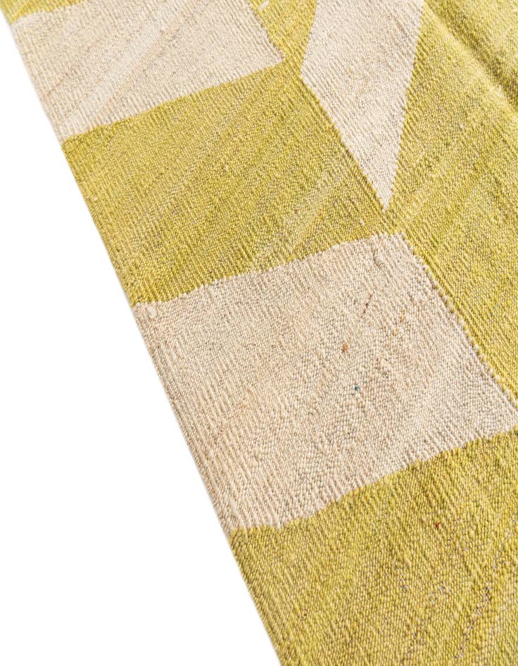 Detail image of  10' x 13'  Hand Woven Kilim Modern Wool Rug