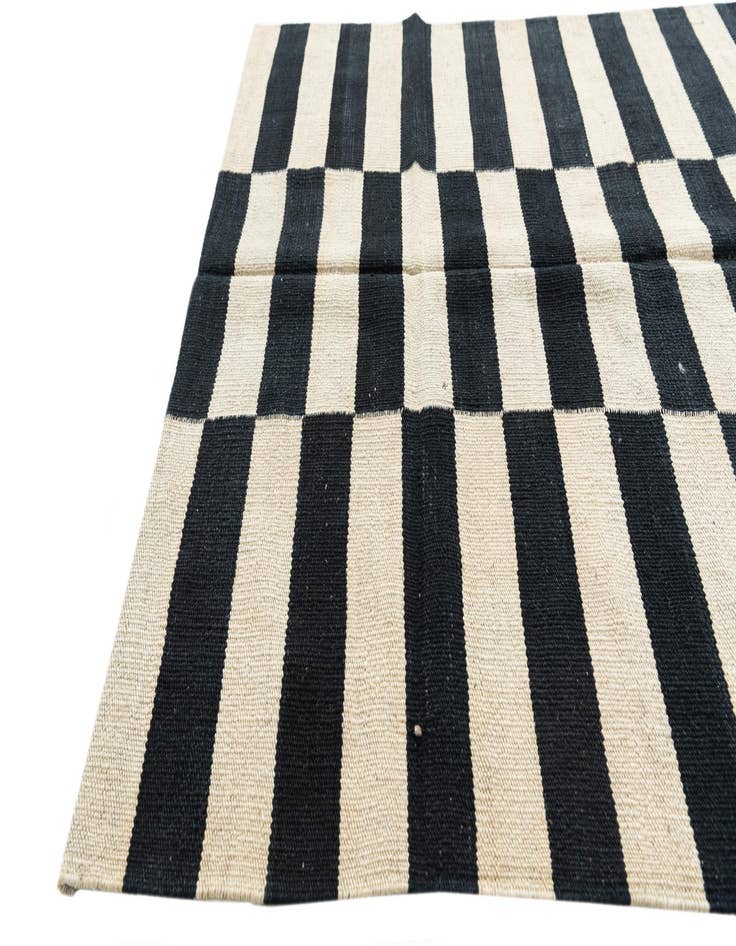 Detail image of  3' 4 x 4' 10  Hand Woven Kilim Modern Wool Rug