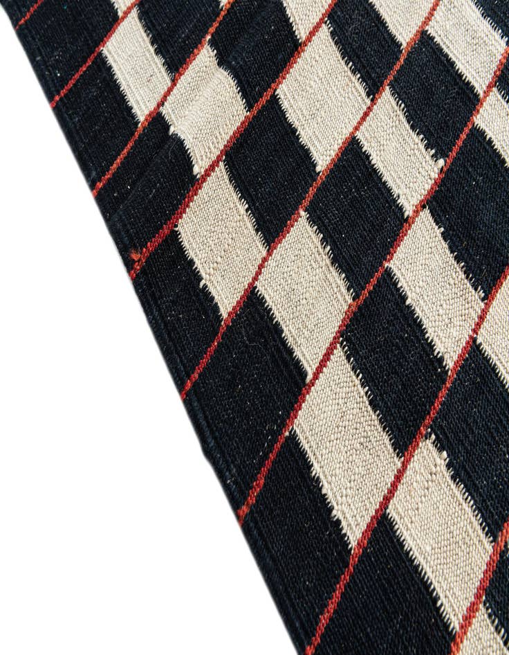 Detail image of  5' 1 x 6' 3  Hand Woven Kilim Modern Wool Rug