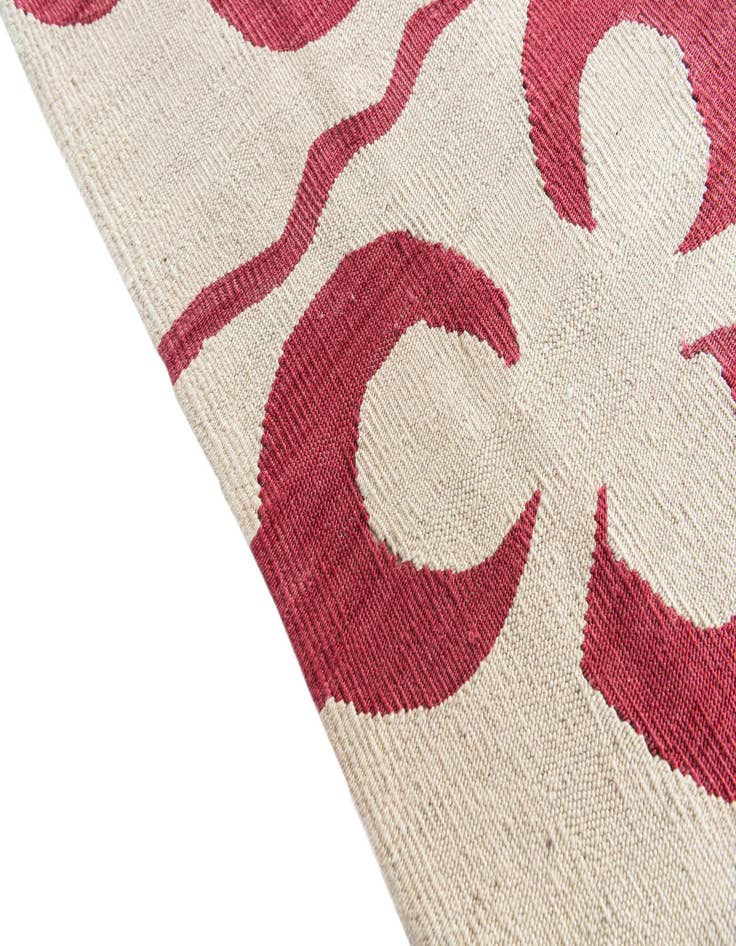 Detail image of  6' 8 x 9' 8  Hand Woven Kilim Modern Wool Rug