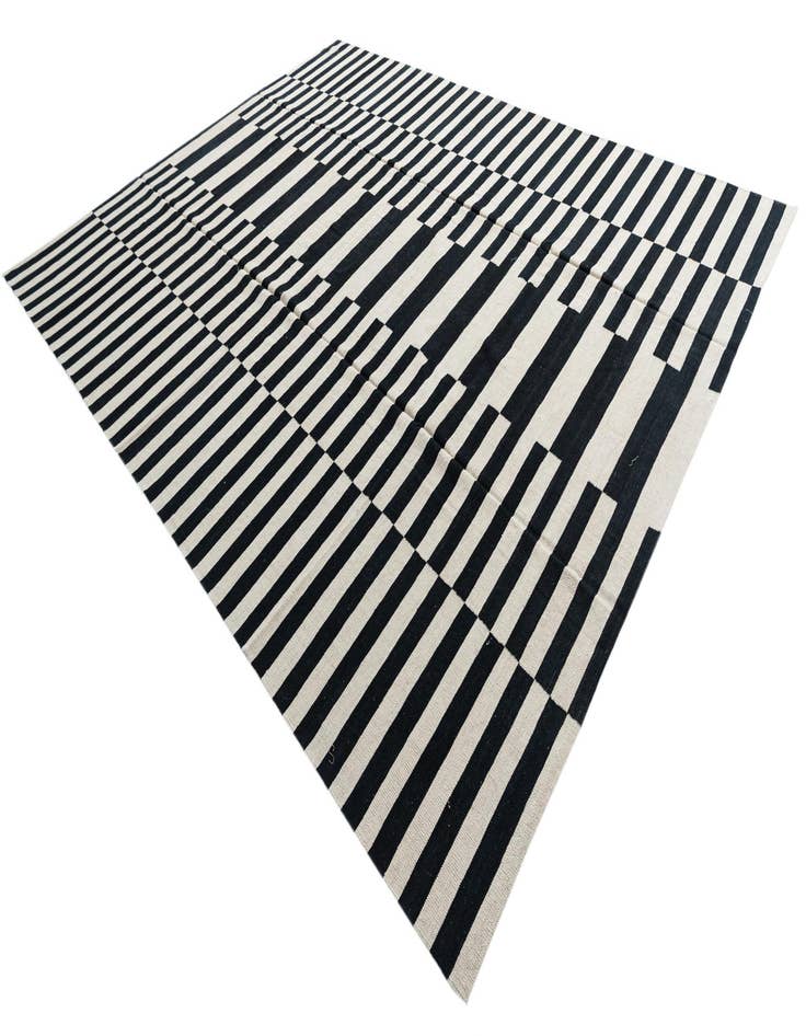 Detail image of  10' 1 x 13'  Hand Woven Kilim Modern Wool Rug