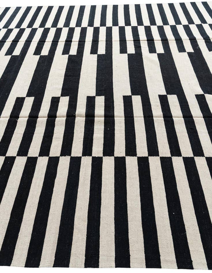 Detail image of  10' 1 x 13'  Hand Woven Kilim Modern Wool Rug