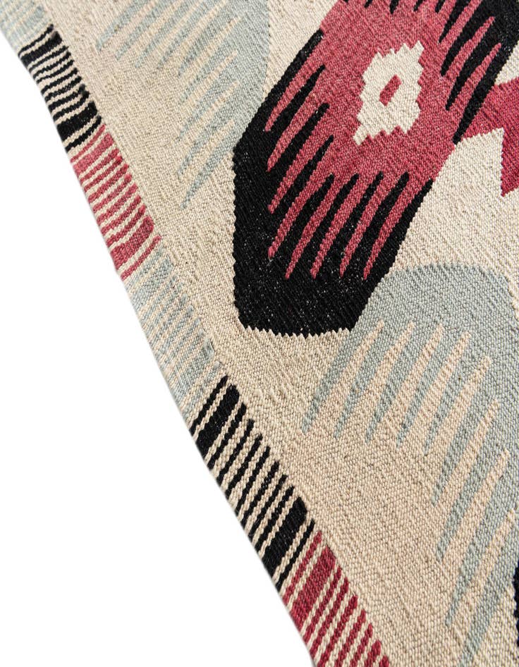 Detail image of  6' 4 x 7' 10  Hand Woven Kilim Modern Wool Rug