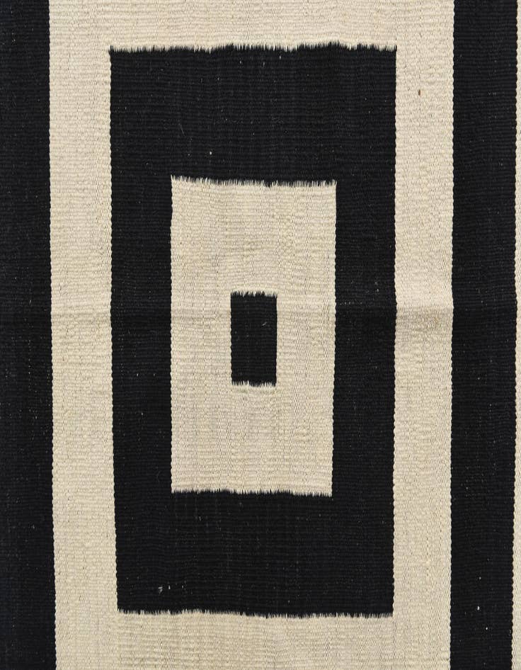 Detail image of  8' x 10'  Hand Woven Kilim Modern Wool Rug