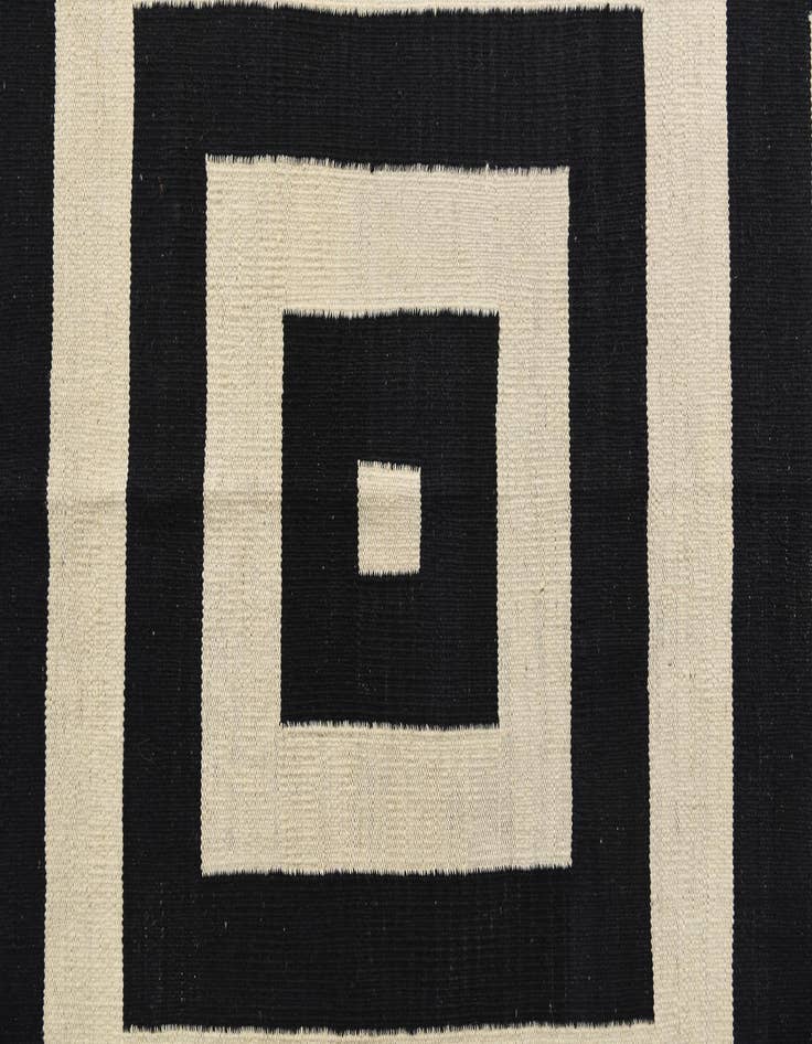 Detail image of  8' x 10'  Hand Woven Kilim Modern Wool Rug