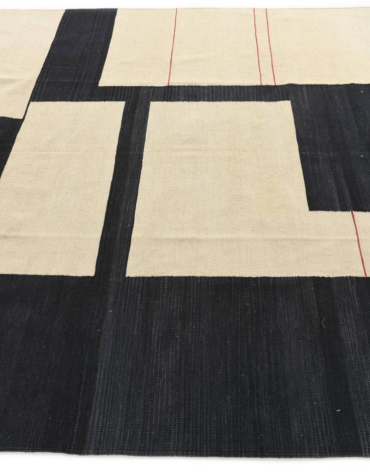 Detail image of  7' x 9' 7  Hand Woven Kilim Modern Wool Rug