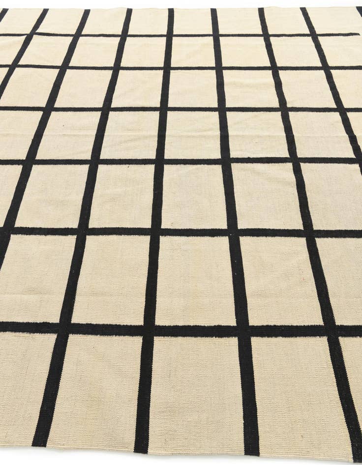 Detail image of  8' 3 x 9' 9  Hand Woven Kilim Modern Wool Rug