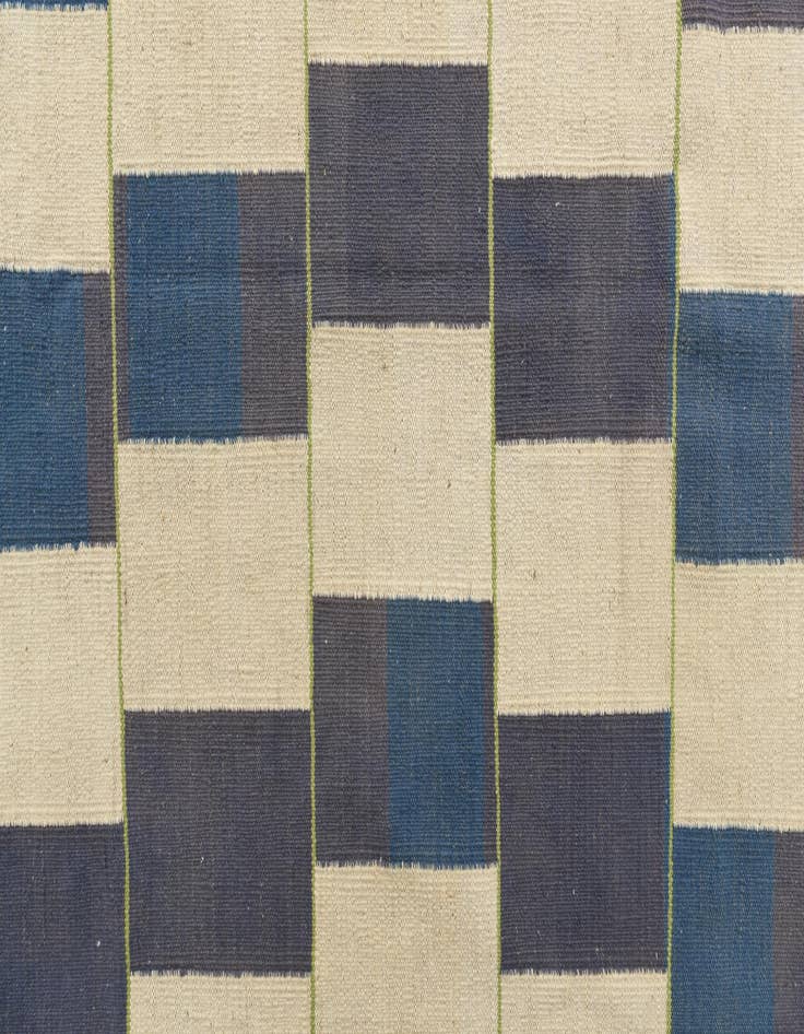 Detail image of  7' 9 x 10'  Hand Woven Kilim Modern Wool Rug
