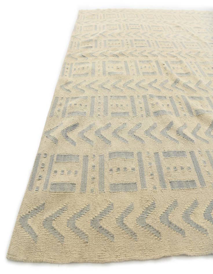Detail image of  7' x 9' 7  Hand Woven Kilim Modern Wool Rug