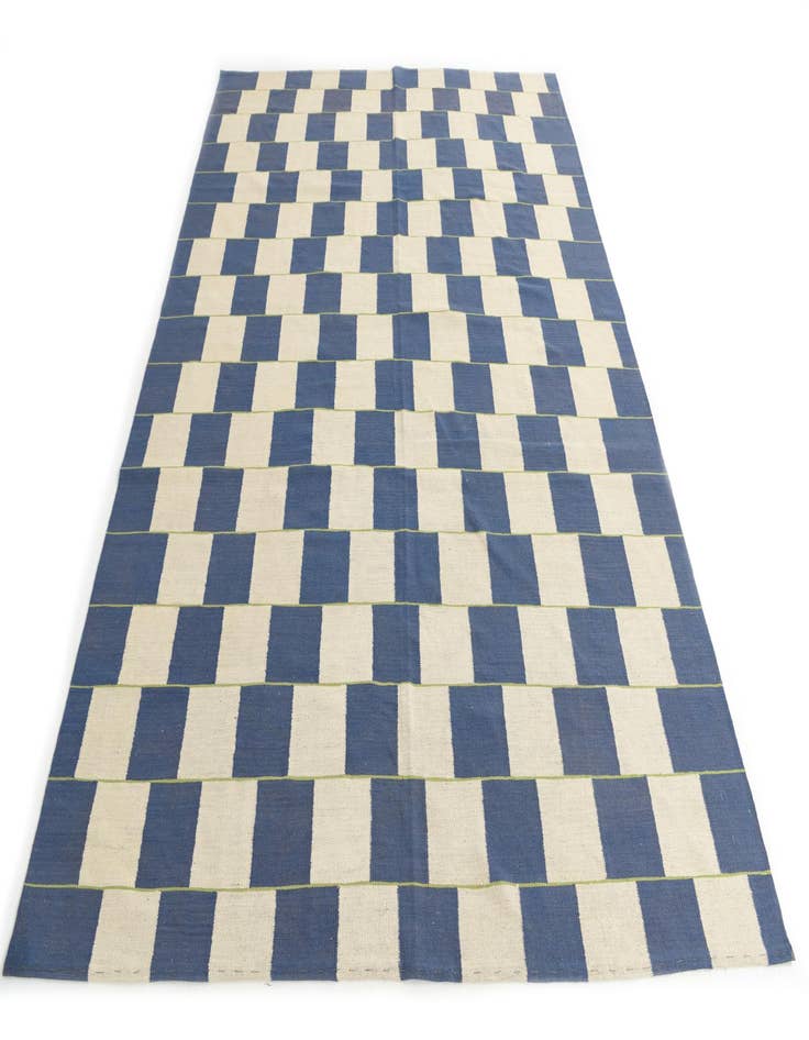 Detail image of  7' 1 x 9' 7  Hand Woven Kilim Modern Wool Rug