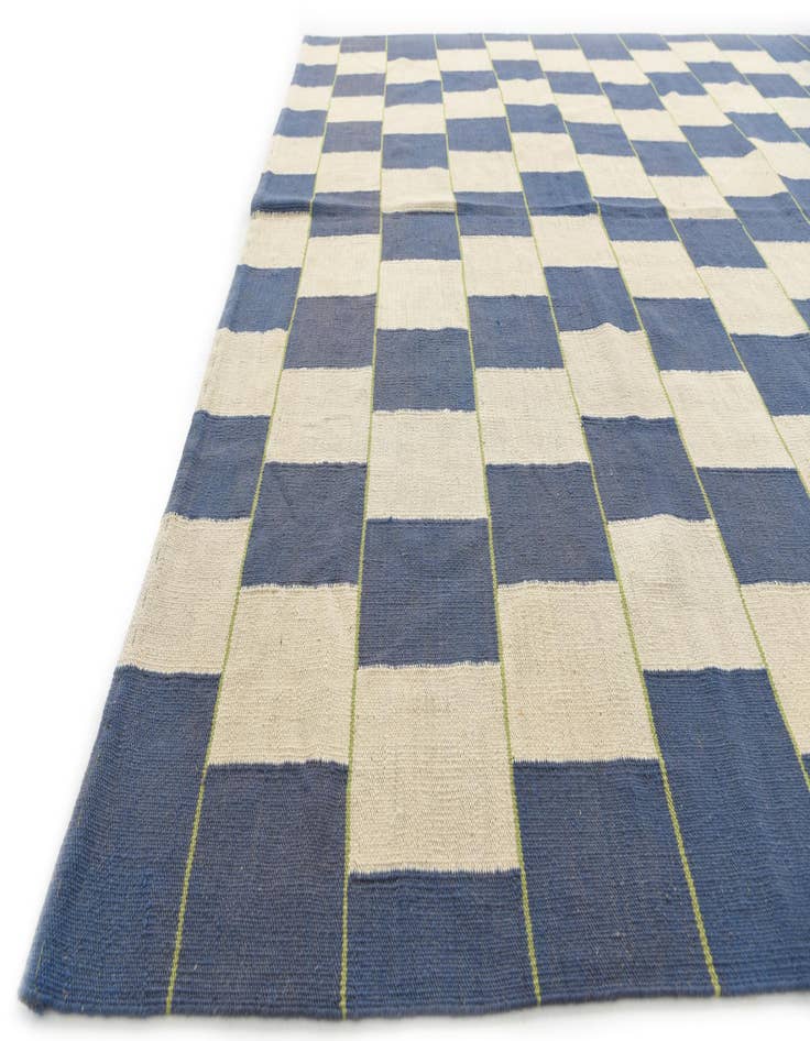 Detail image of  7' 1 x 9' 7  Hand Woven Kilim Modern Wool Rug