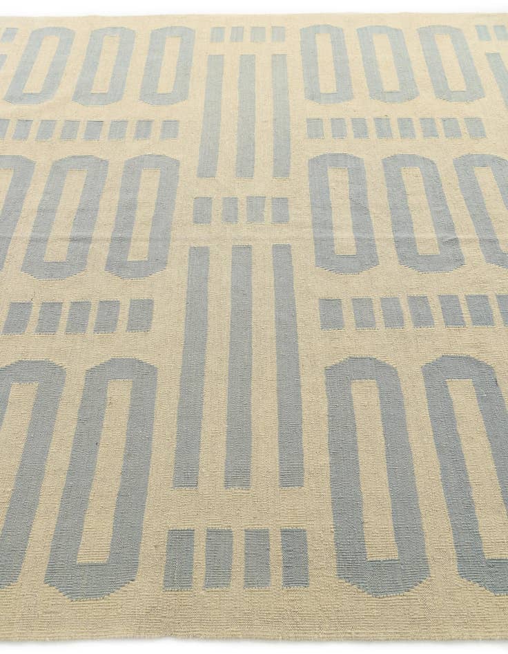 Detail image of  6' 9 x 9' 8  Hand Woven Kilim Modern Wool Rug