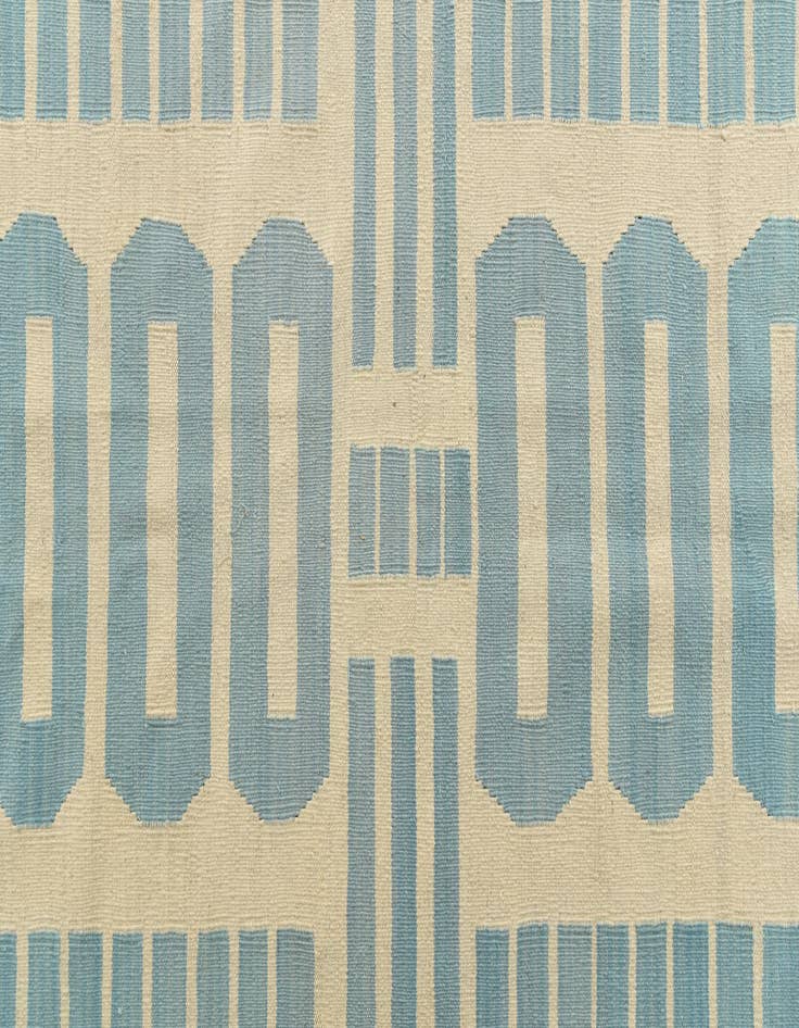 Detail image of  6' 7 x 9' 7  Hand Woven Kilim Modern Wool Rug