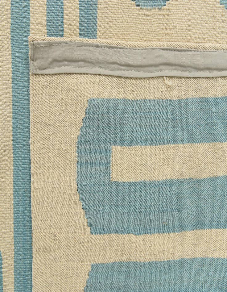 Detail image of  6' 7 x 9' 7  Hand Woven Kilim Modern Wool Rug