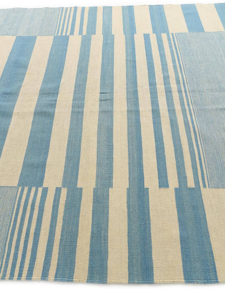 Detail image of  6' 8 x 9' 9  Hand Woven Kilim Modern Wool Rug