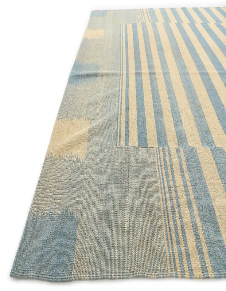 Detail image of  6' 7 x 9' 8  Hand Woven Kilim Modern Wool Rug