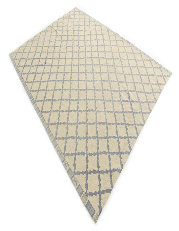 Detail image of  6' 10 x 9' 3  Hand Woven Kilim Modern Wool Rug