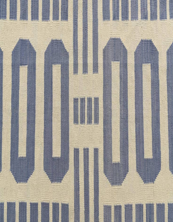 Detail image of  6' 7 x 9' 8  Hand Woven Kilim Modern Wool Rug