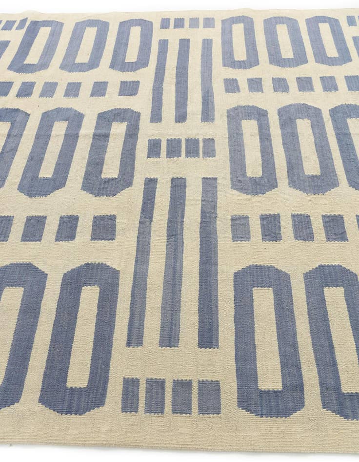 Detail image of  6' 10 x 9' 9  Hand Woven Kilim Modern Wool Rug
